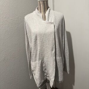 Eileen Fisher Tencel Jacquard Knit Kimono Jacket